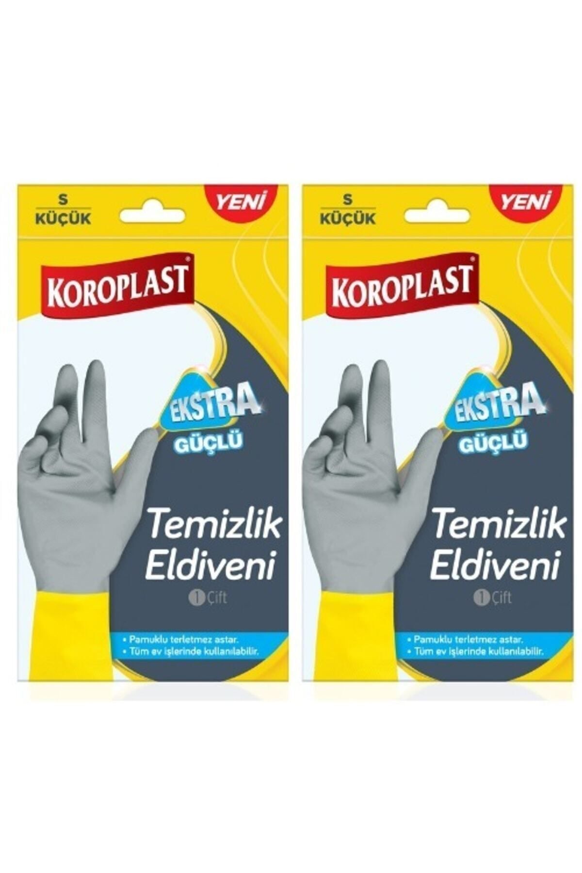 Yeni Ekstra Güçlü S Küçük Temizlik Eldiveni Pamuklu Terletmez Astar 2 Adet
