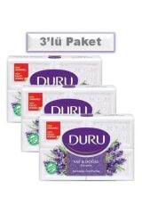 Saf & Doğal Kaynaklı Beyaz Kalıp Sabun Lavanta 4' Lü X3 Adet