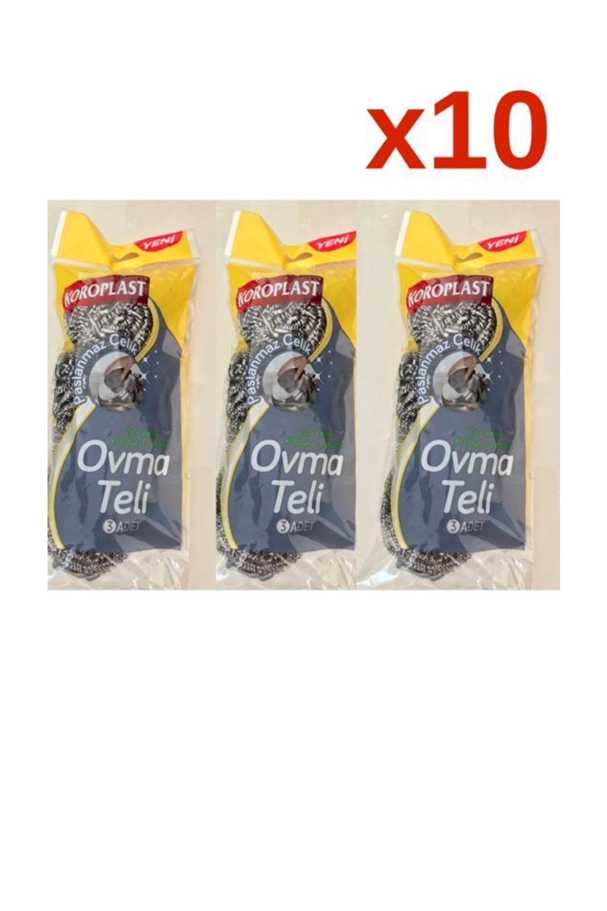 Ovma Teli Paslanmaz Çelik 3 Adetli 10 Paket