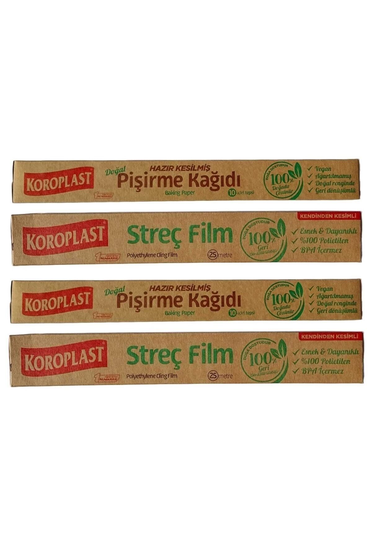 Doğal Pişirme Kağıdı 2 Âdet Doğal Streç Film 25 Metre 2 Adet Avantaj Paketi