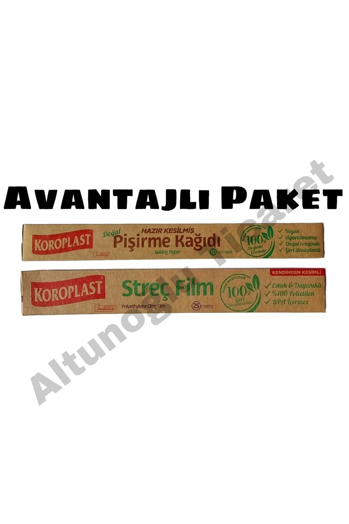 Doğal Pişirme Kağıdı Ve Doğal Streç Film 25 Metre Avantaj Paketi