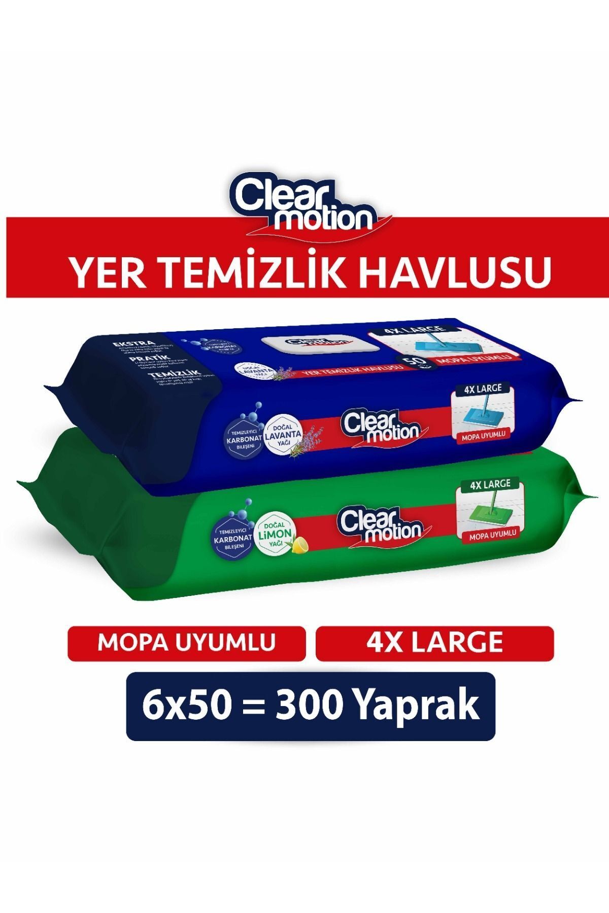 Clearmotion Yer Temizlik Havlusu(6x50) 300 Yaprak