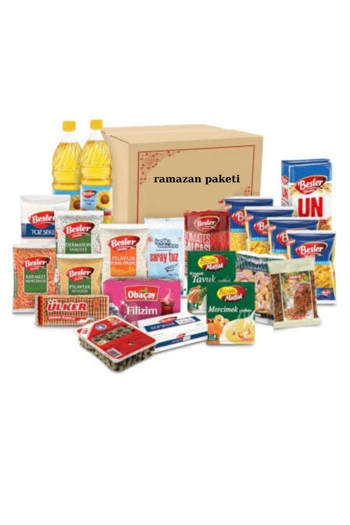 Ramazan paketi kumanya yardım gıda erzak kolisi lüks paket