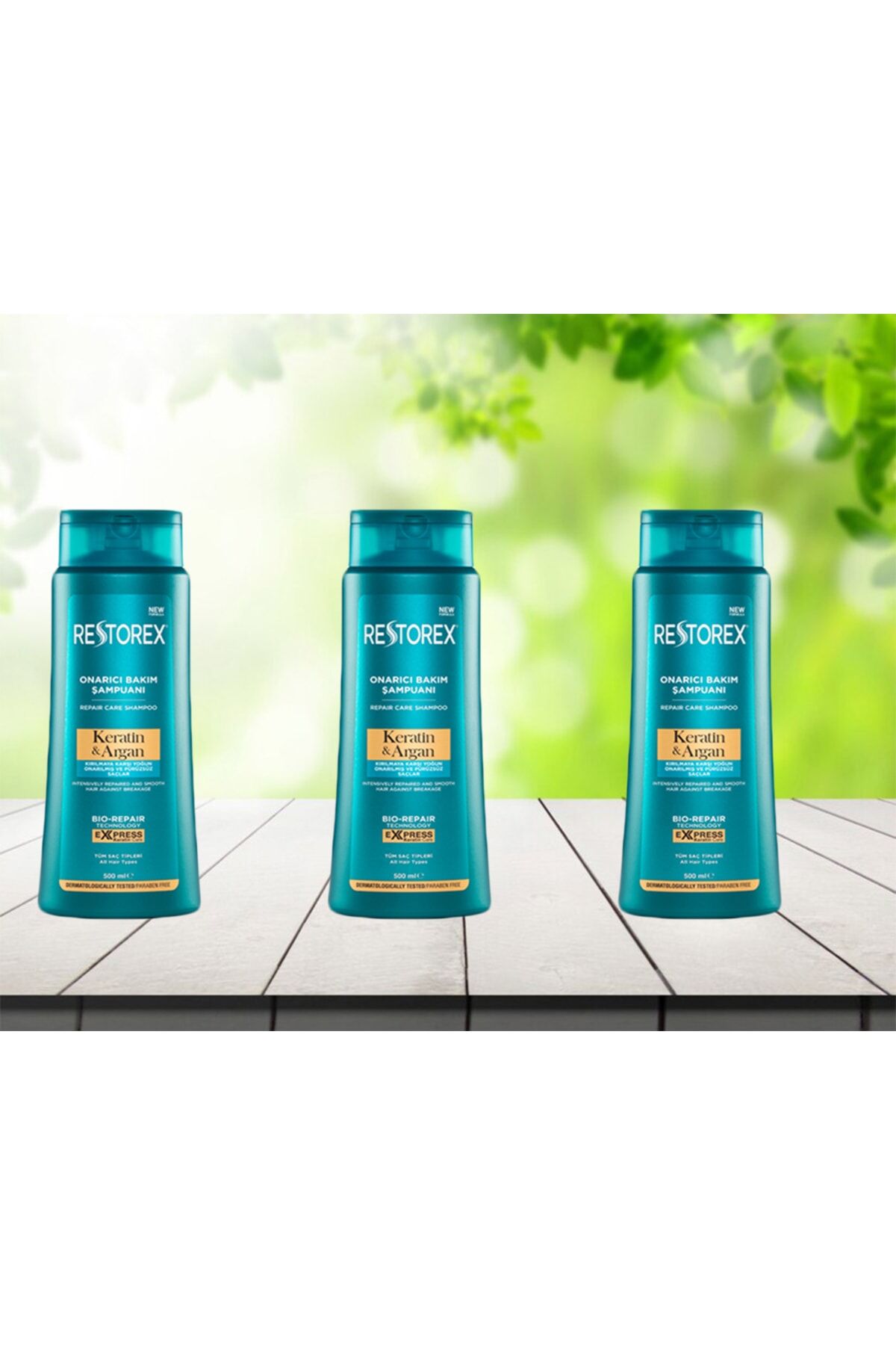 Keratin & Argan Şampuan 500 Ml * 3 Adet