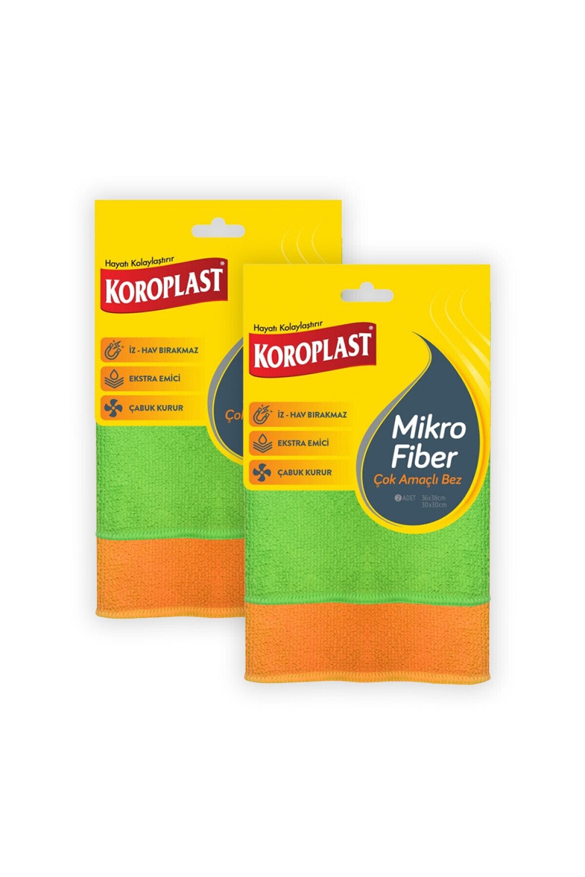Koroplast Mikrofiber Çok Amaçlı Bez 2 Adet - 2'li