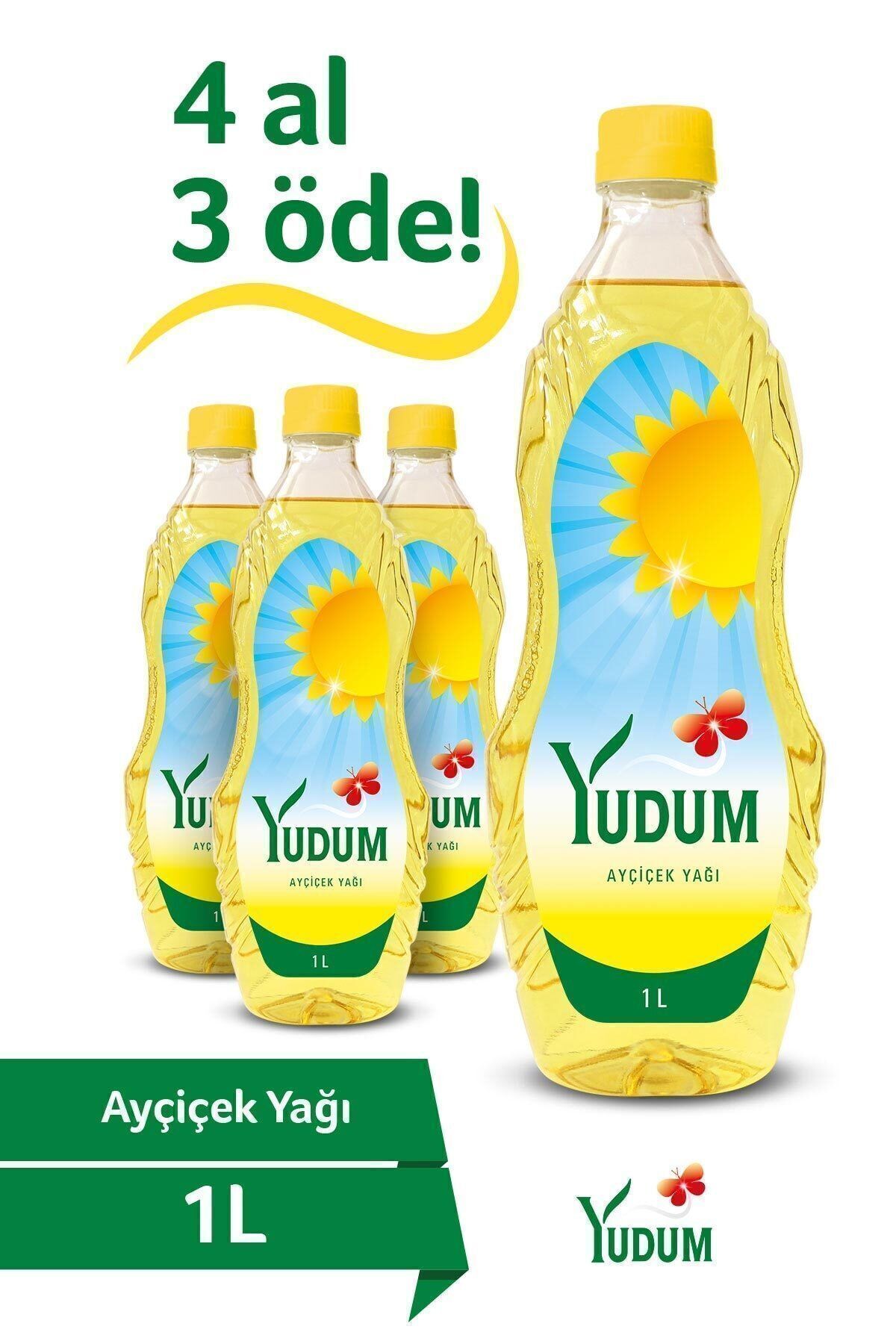Ayçiçek Yağı 1 Lt 4 Al 3 Öde