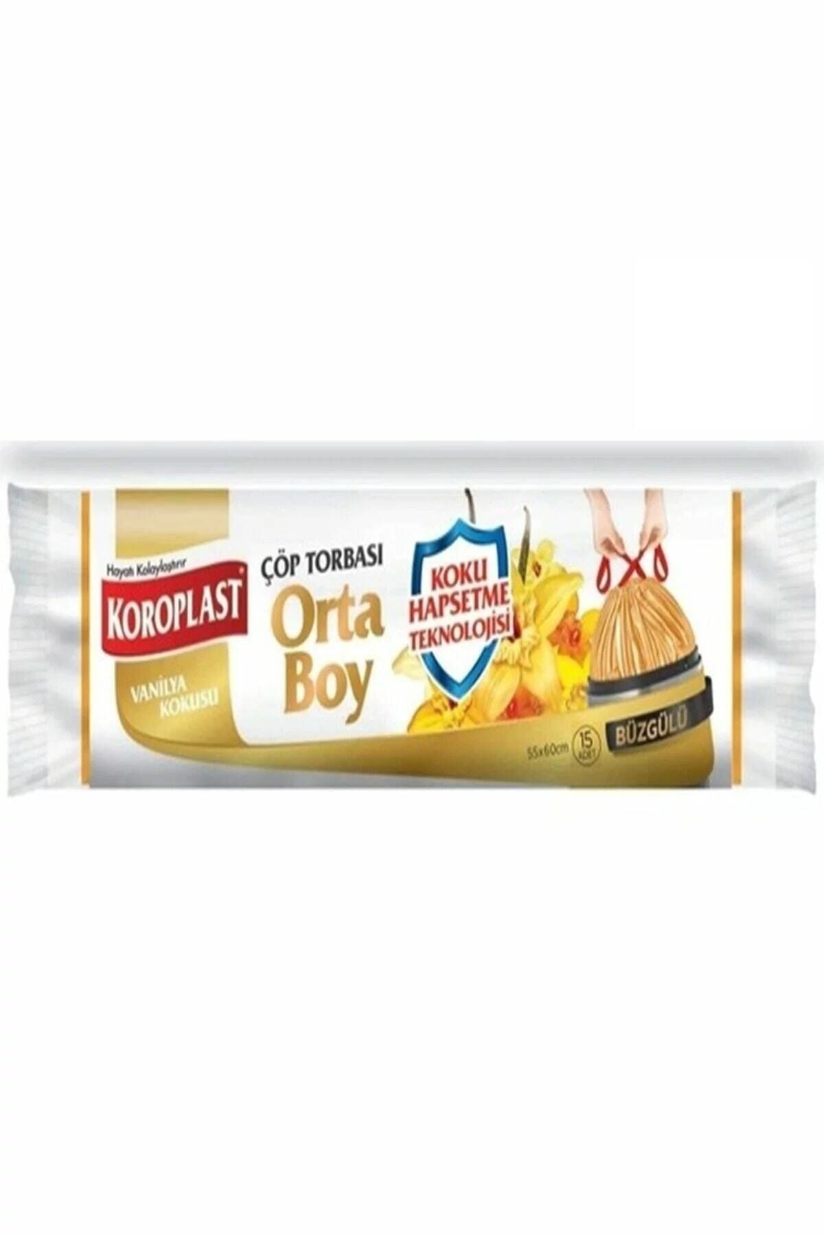 Koroplast Vanilya Büzgülü Orta Boy Koku Hapsetme Çöp Torbası