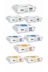 SleepyEasy Clean Beyaz Sabun Katkılı +Çamaşır Suyu Katkılı+Arap Sabunu Katkılı 9X100 (900Yaprak)