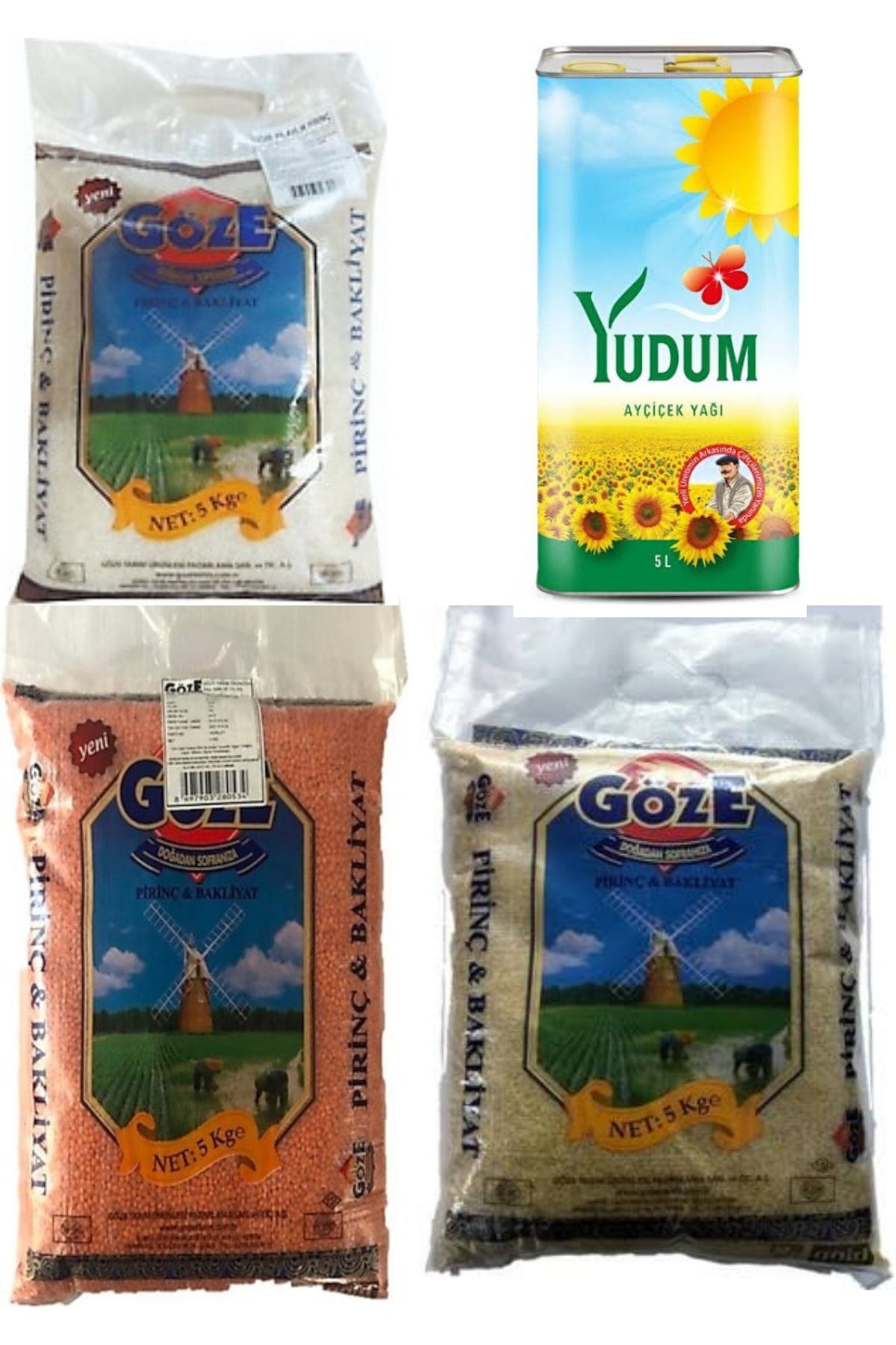 Temel Gıda Kolisi Ayçiçek Yağı 5 Lt