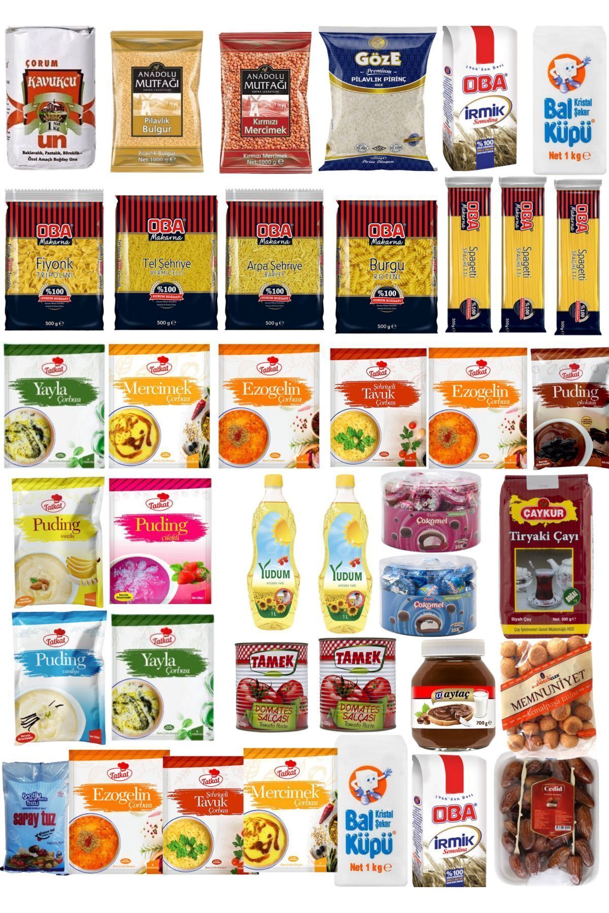 Ramazan paketi kumanya yardım gıda erzak kolisi mega paket 39 parça ürün
