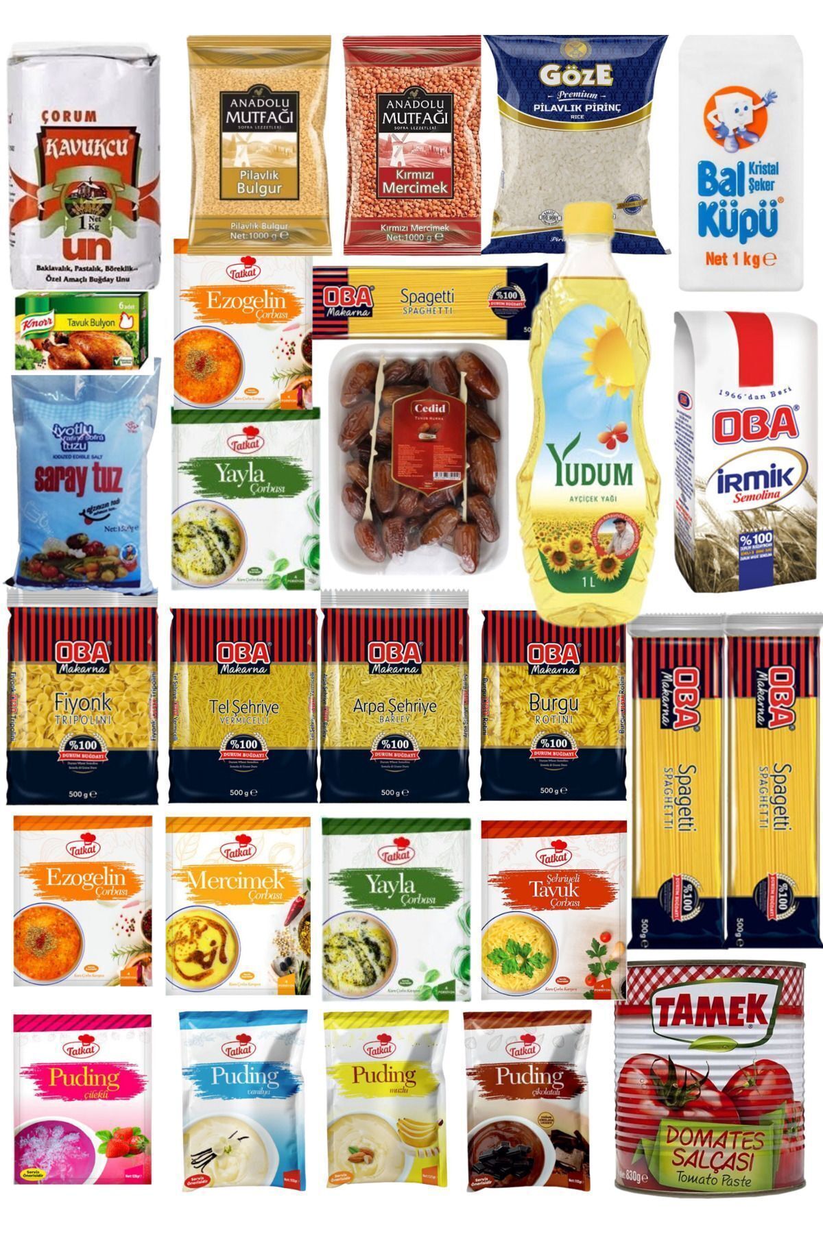 Ramazan paketi kumanya yardım gıda erzak kolisi lüks paket 28 parça ürün
