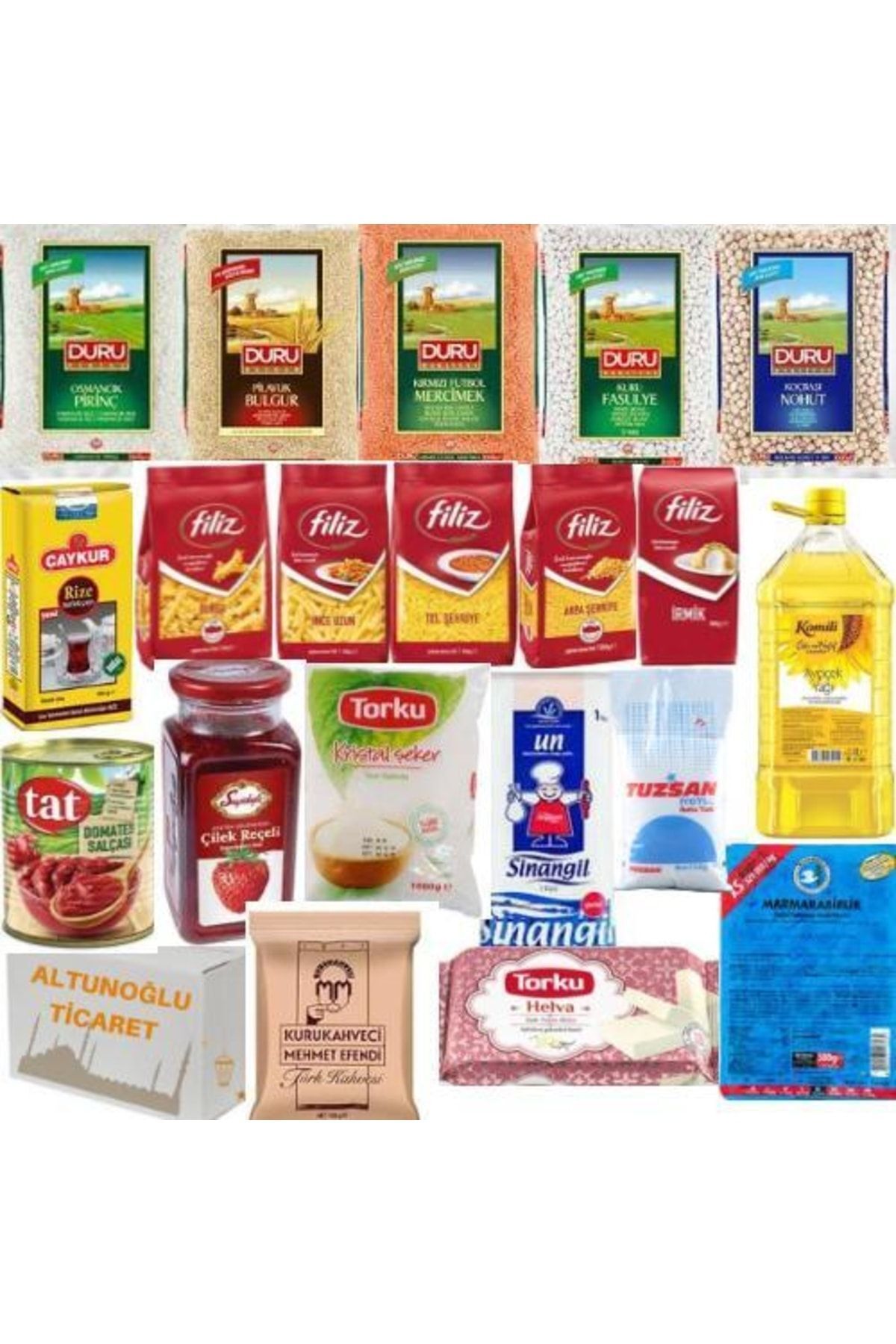 Komili Ayçiçek Yağı 4 Lt Kumanya Ramazan Paketi Erzak Kolisi 20 Parça
