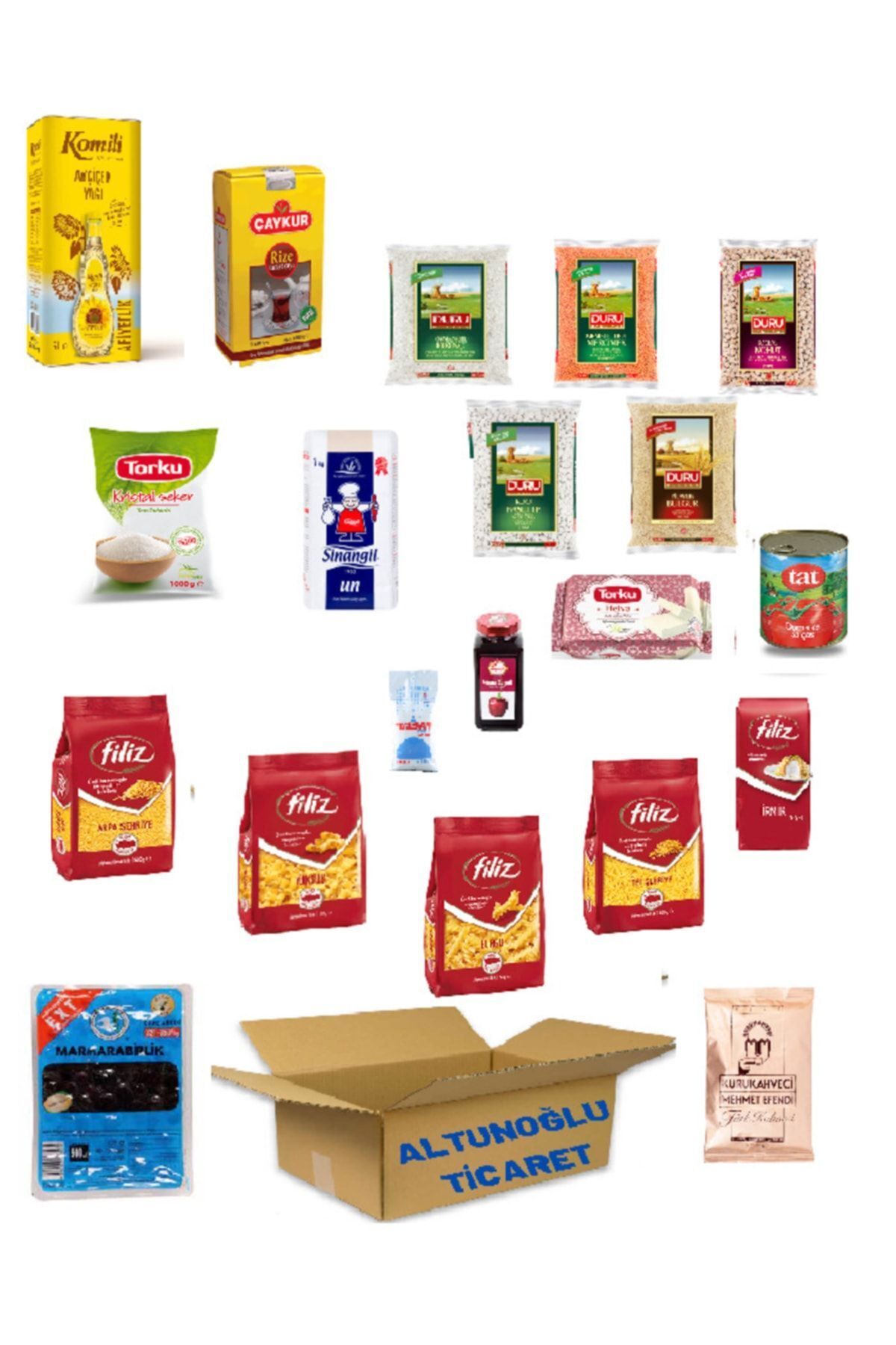 Ayçiçek Yağı 5 Lt Kumanya Ramazan Paketi Erzak Kolisi 20 Parça