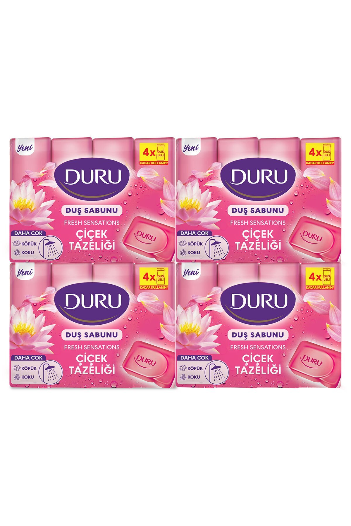 Fresh Sensations Çiçek Tazeliği 16 Adet Duş Sabunu 4x600gr