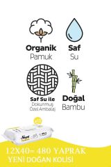 Yenidoğan Newborn Islak Mendil 12x40lı (480 YAPRAK)