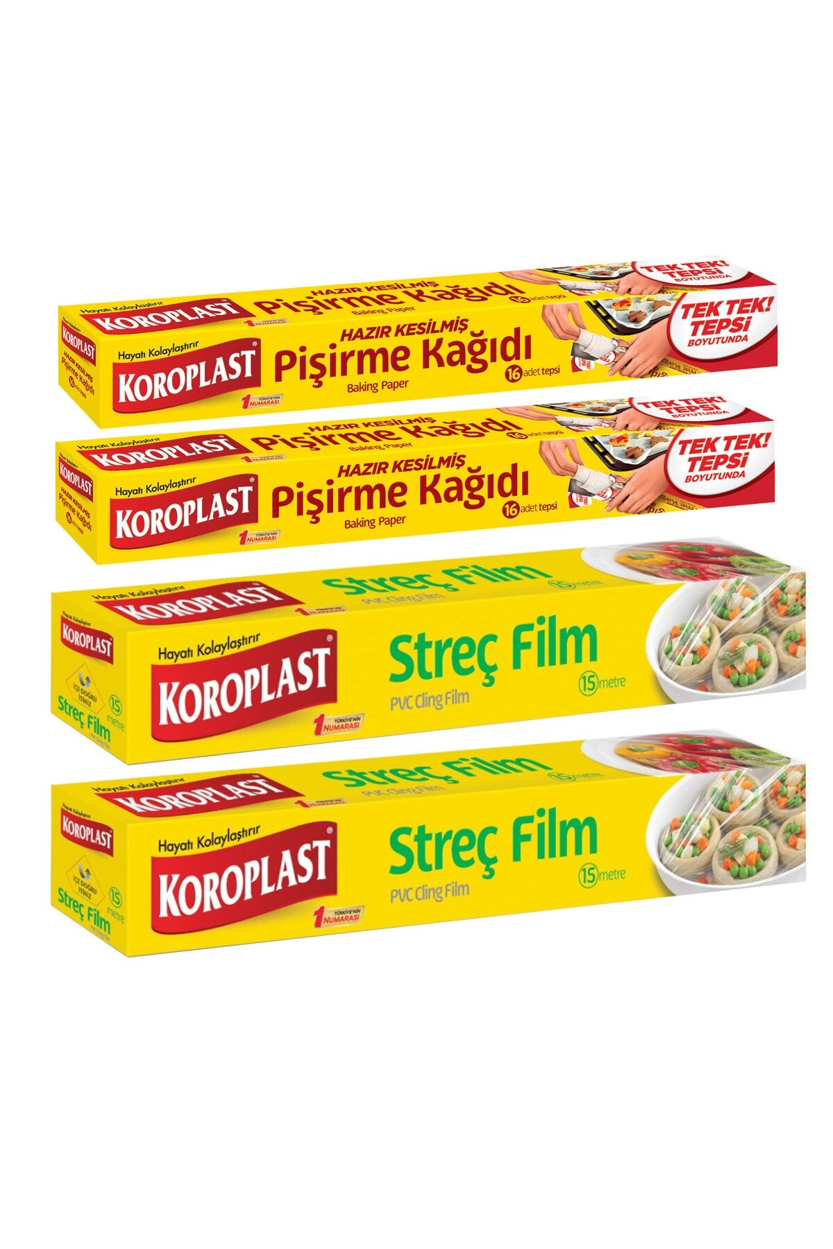 Fırsat Paketi Pişirme Kağıdı, Streç Film 2li Paketler