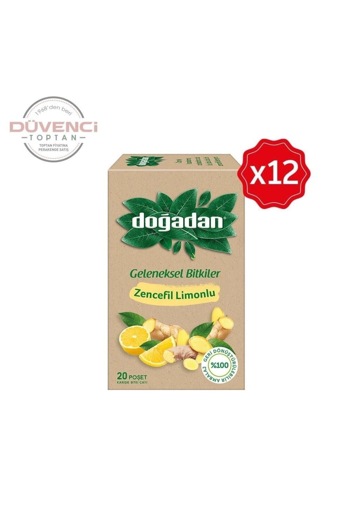 Zencefil Limonlu Bitki Çayı 18' Lix 12 Adet