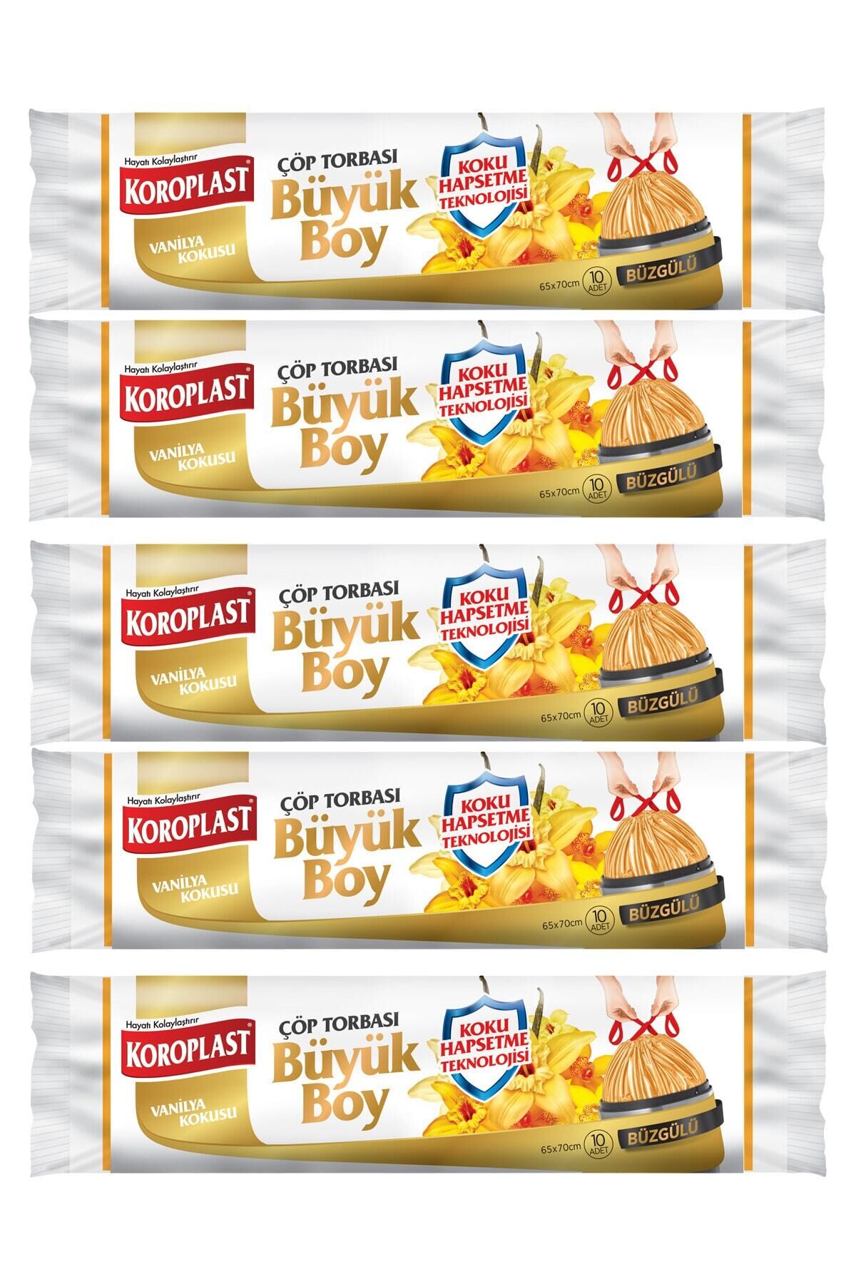 Vanilya Kokulu Büzgülü Büyük Boy Çöp Torbası 5li