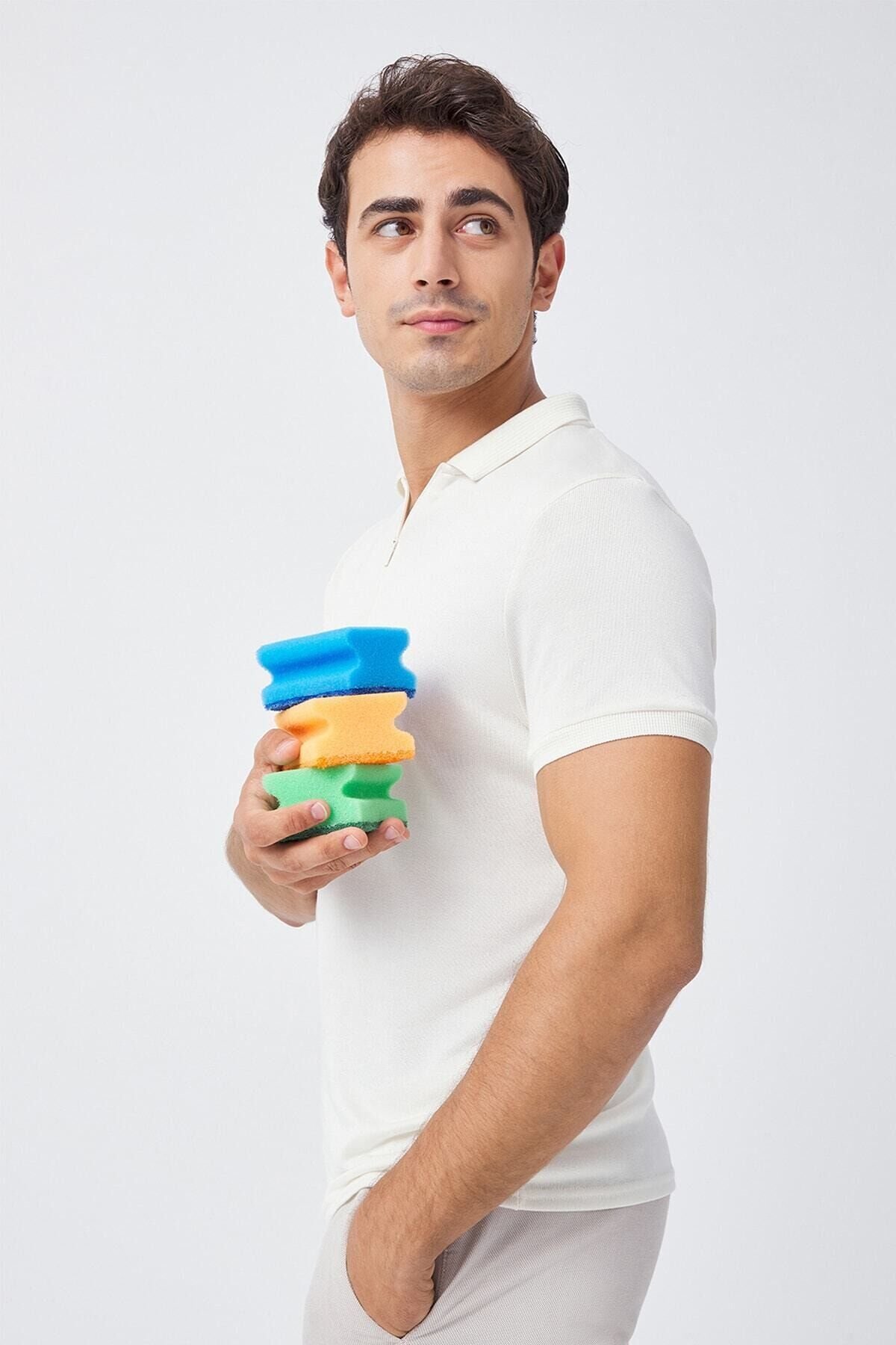 Oluklu Bulaşık Süngeri 8'li