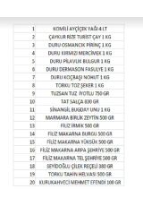 Ramazan paketi kumanya yardım gıda erzak kolisi lüks paket 20 parça ürün