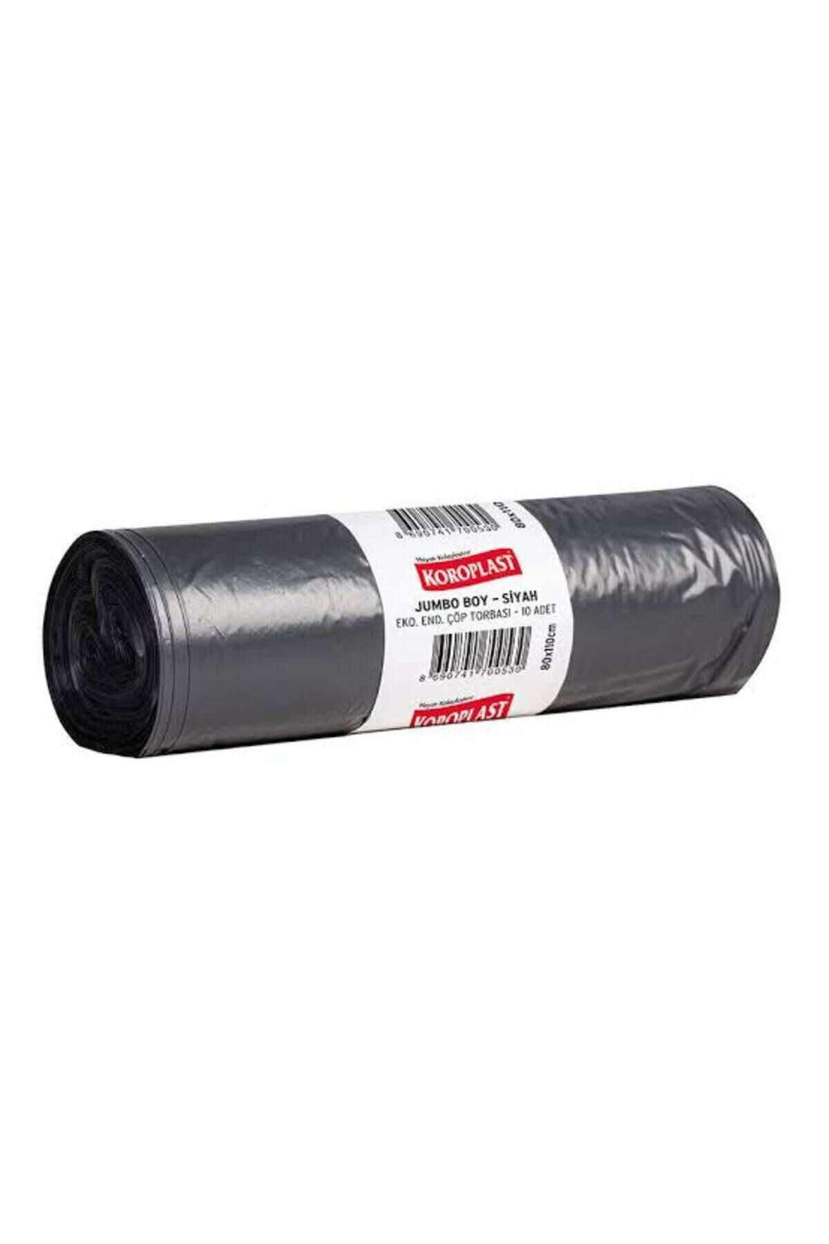 eko endüstriyel jumbo boy 80x110 cm çöp torbası 1 rulo 10 adet