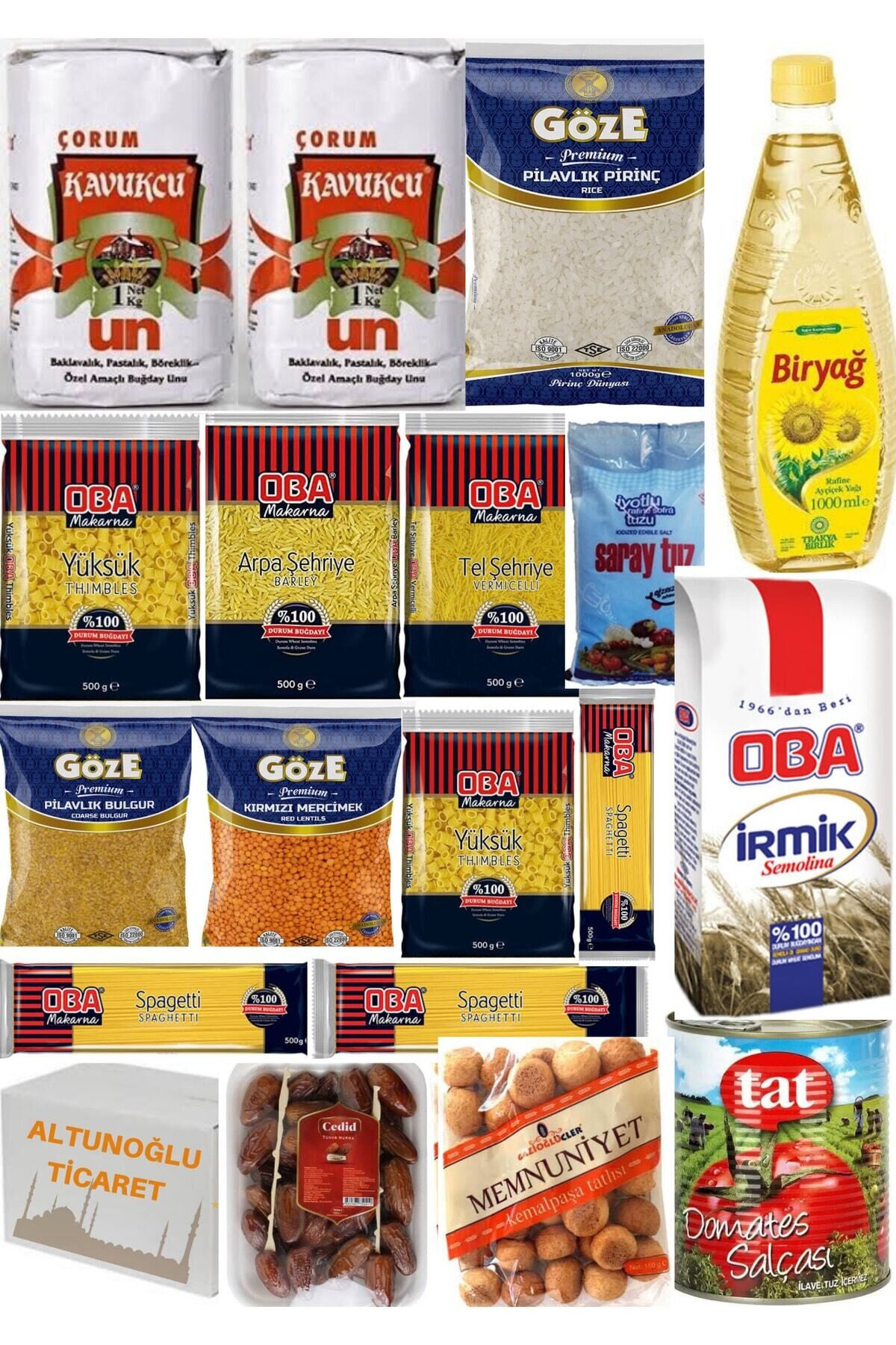 Ramazan Kumanya Erzak Paketi Gıda Kolisi Ekonomik Paket 18 Parça Ürün