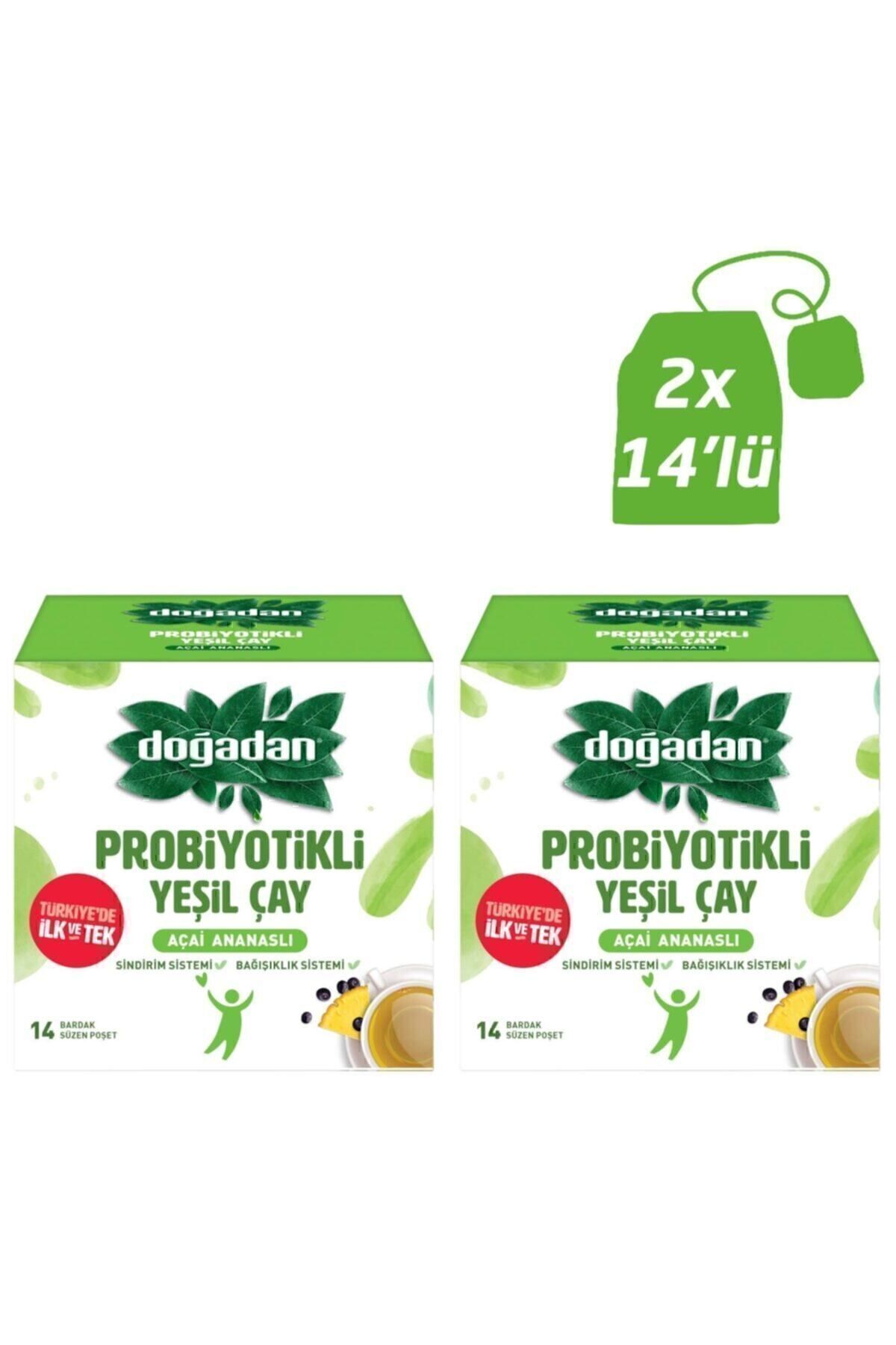 Probiyotikli Yeşil Çay Açai Ananas 14lü X2