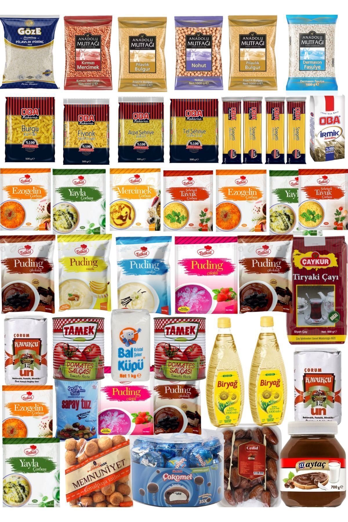 Ramazan paketi kumanya yardım gıda erzak kolisi 44 parça ürün