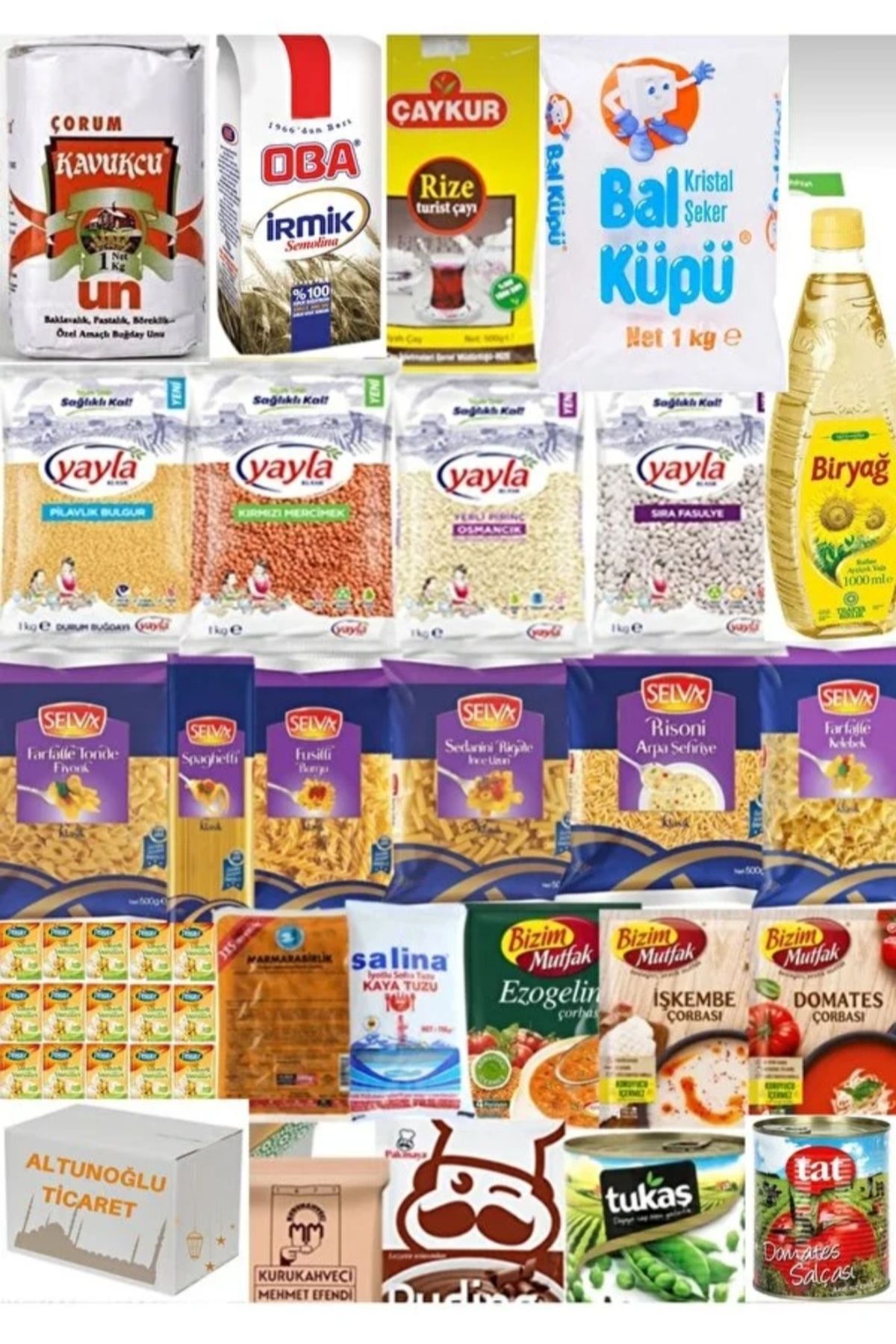 Ramazan paketi kumanya yardım gıda erzak kolisi lüks paket 25 parça ürün