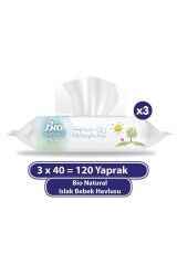 Bio Natural Islak Havlu 3x40 120 Yaprak