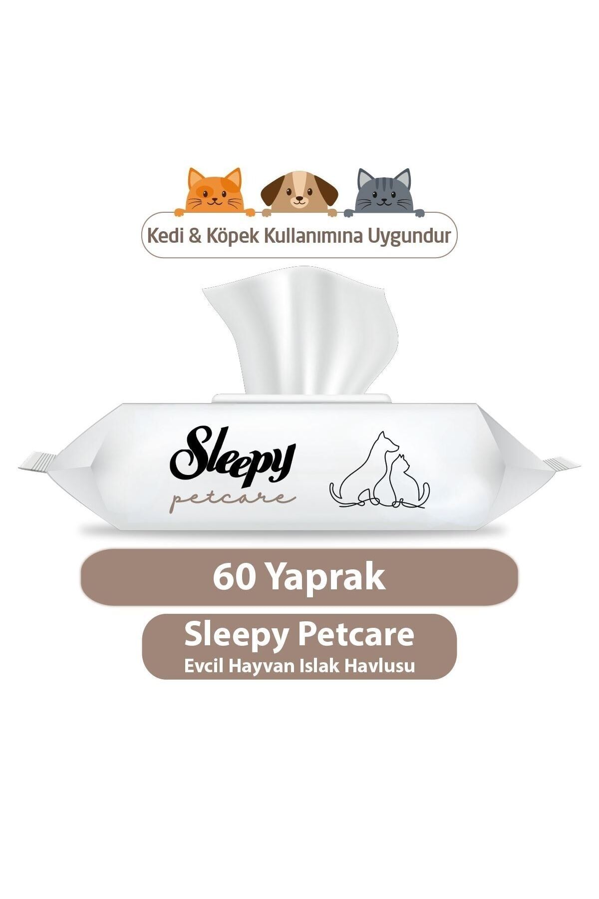 Petcare Evcil Hayvan Islak Havlusu 60 Yaprak