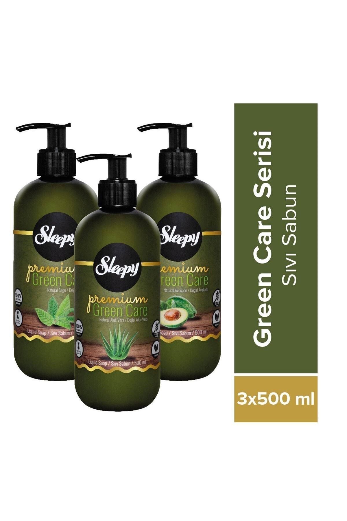 Premium Green Care Serisi Sıvı Sabun 3x500 Ml