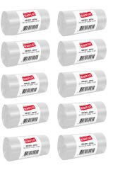 mini boy şeffaf Eko endüstriyel çöp torbası 40 adetli 10 paket