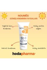 Noumes SPF 50+ Leke Karşıtı,Aydınlatıcı,Ton Eşitleyici,Akne Karşıtı,Nemlendirici Güneş Kremi 60 ML