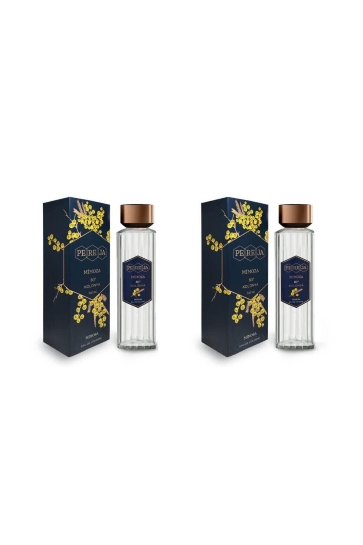 80° Mimoza Kolonyası 240 Ml Cam Ambalaj 2 Adet