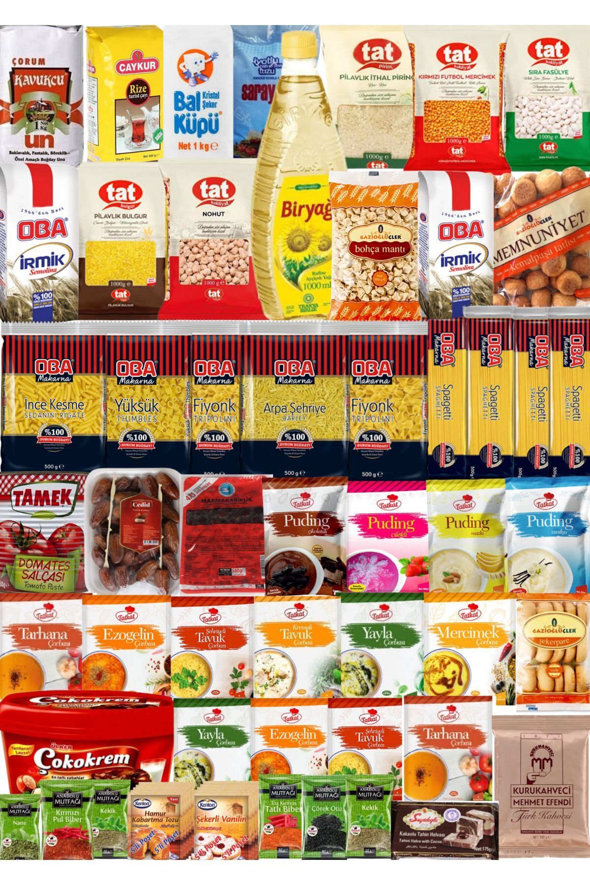 Ramazan paketi kumanya yardım gıda erzak kolisi mega paket 52 parça ürün