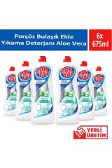 Bulaşık Elde Yıkama Deterjan AloeVera 675 ml x 6 Adet