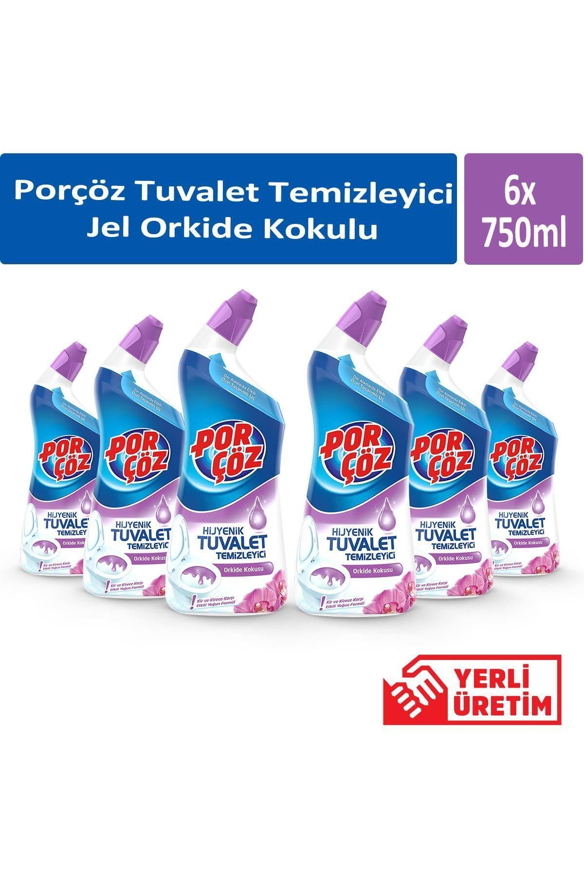Tuvalet Temizleyici Jel Orkide Kokulu 750ml x 6 Adet