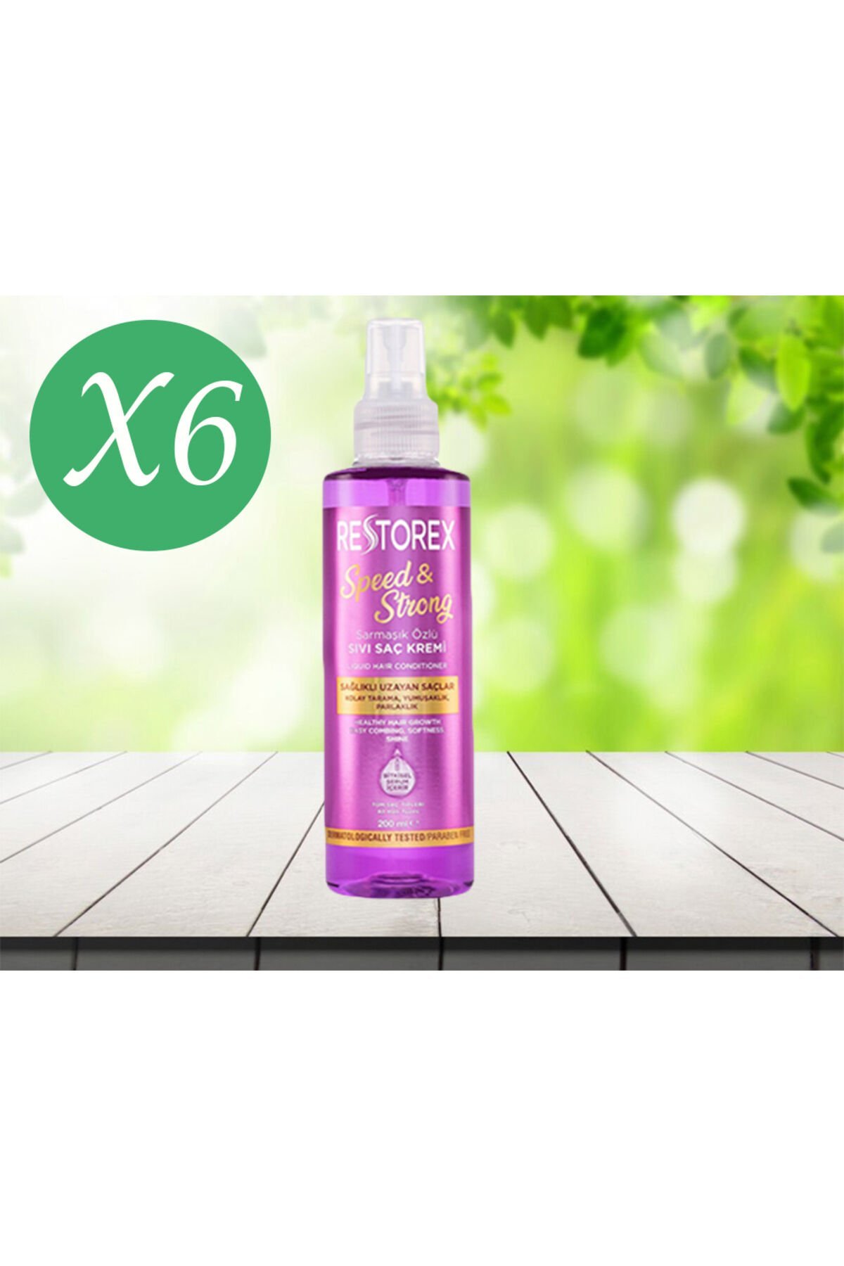 Sağlıklı Uzama Etkili Sıvı Saç Kremi 200 ML 6 adet