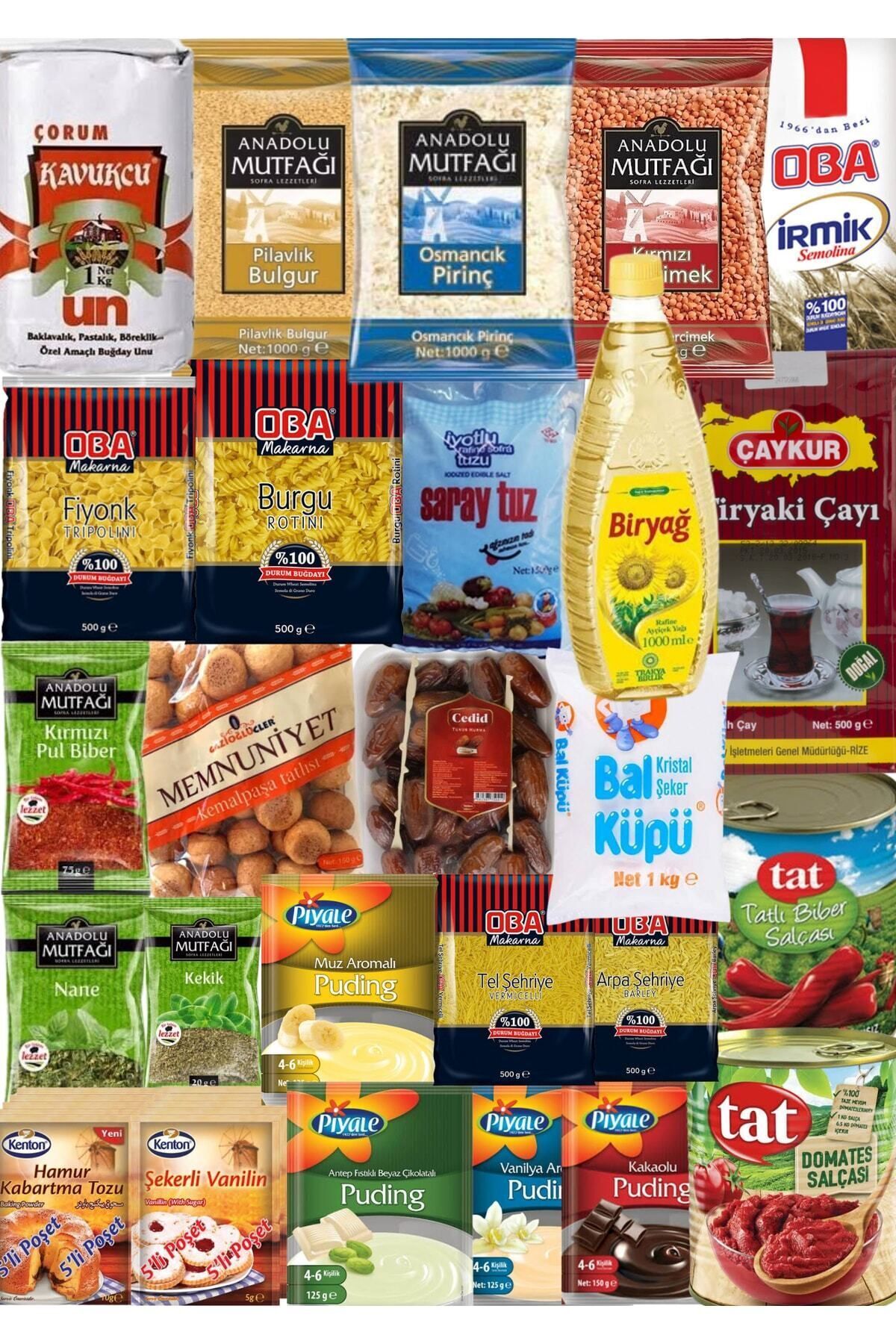 KOPYA - Kumanya Yardım Erzak Gıda Kolisi Süper Paket 26 Parça Ürün