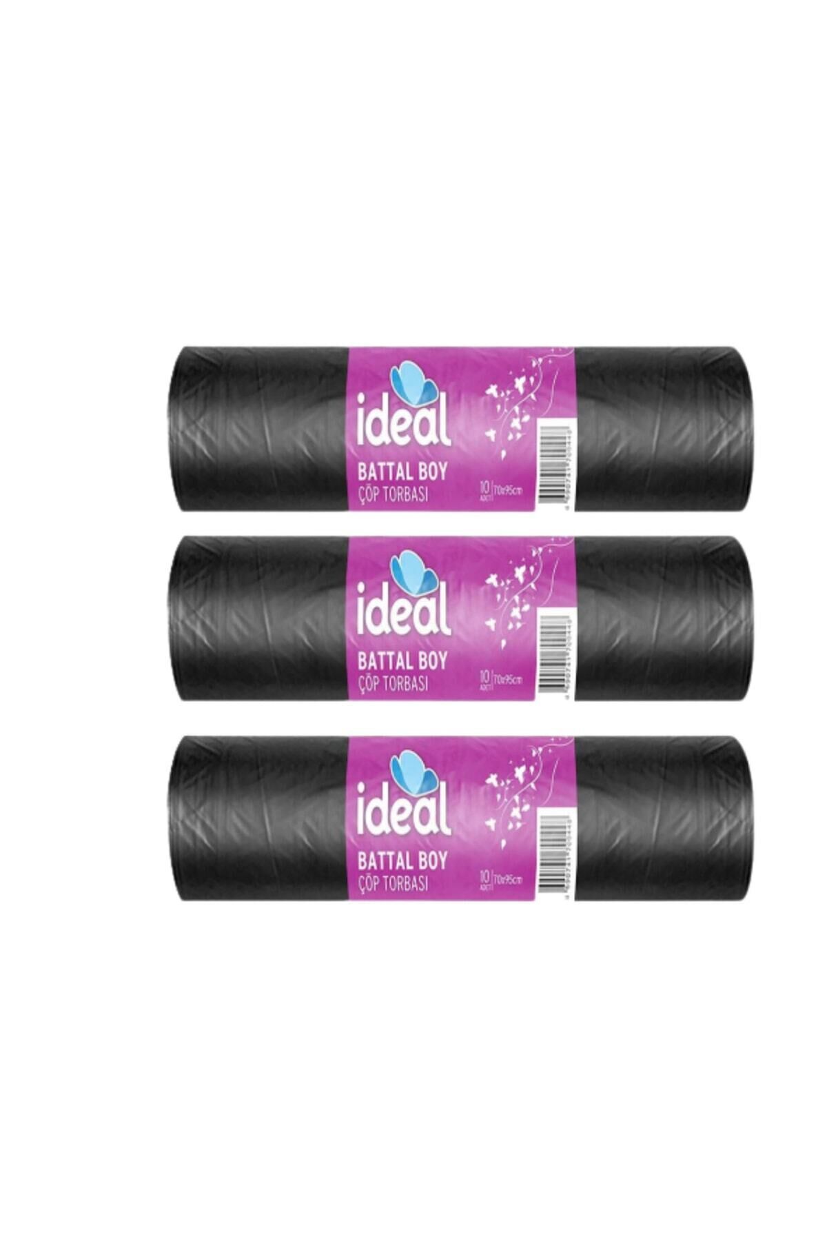 Battal Boy Çöp Poşeti 10 Lu X 3 Paket