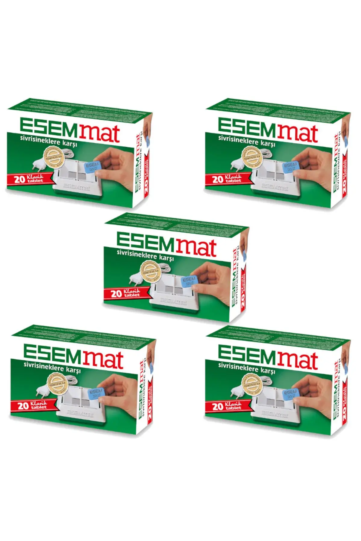 Esemmat Sivrisinek Kovucu 20 Li Tablet [5'li Paket]