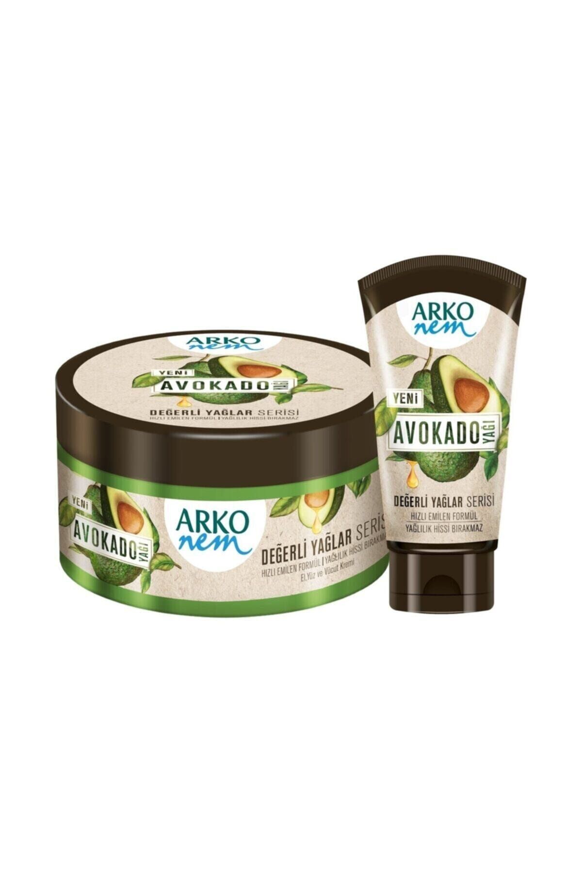 Arko Nem Değerli Yağlar Avokado Yağlı Nemlendirici Krem 250 Ml & 60 Ml