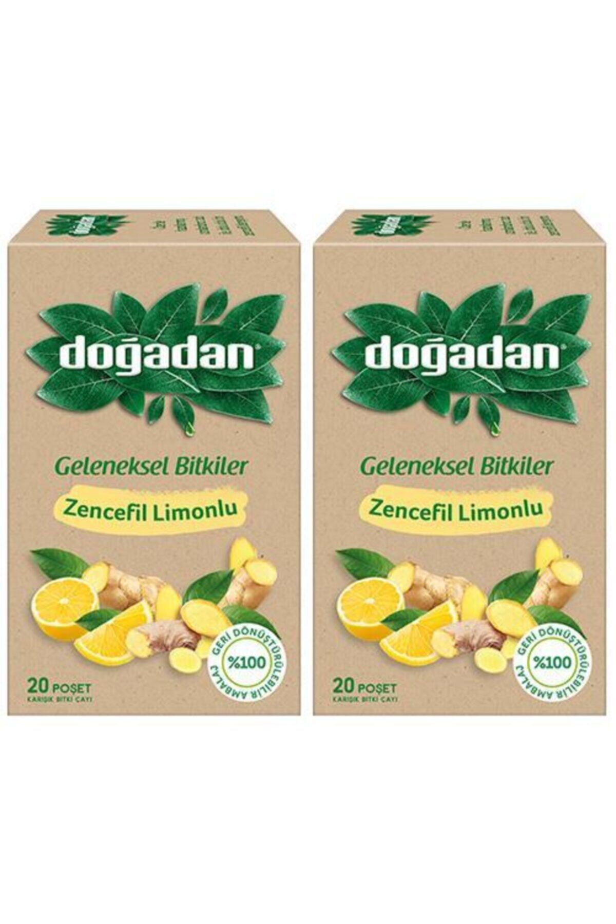 Zencefil Limonlu Bitki Çayı X 2 Adet