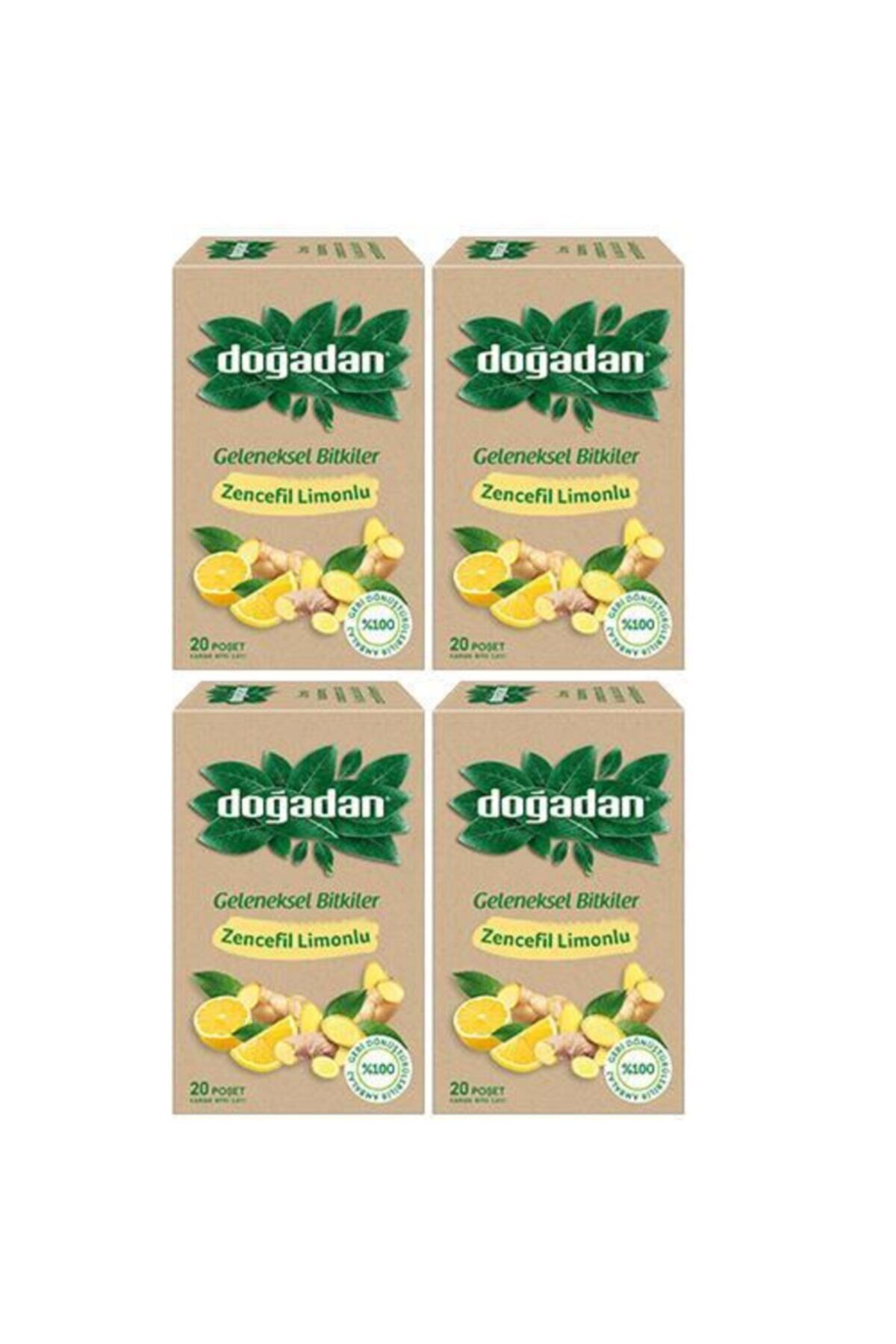 Zencefil Limonlu Bitki Çayı X 4 Adet