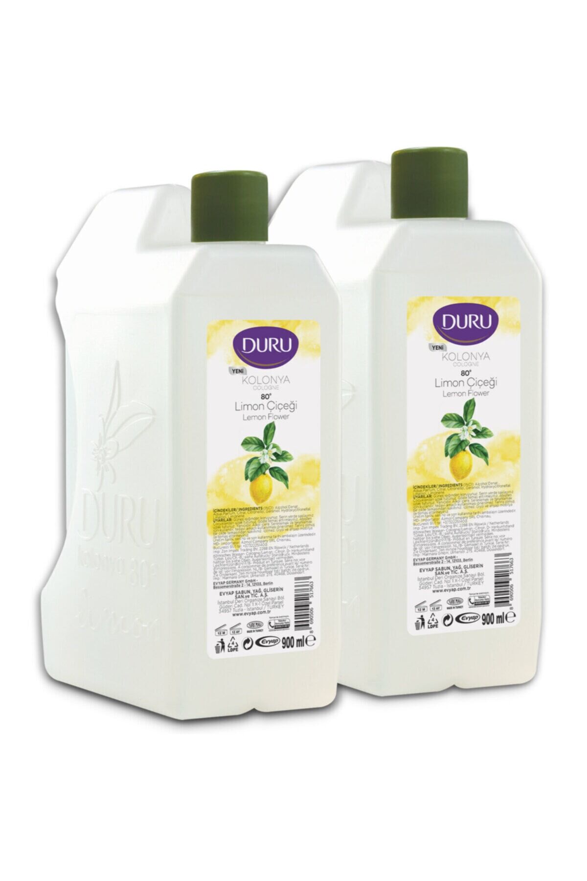 Limon Kolonya Bidon 80 Derece 2x900ml