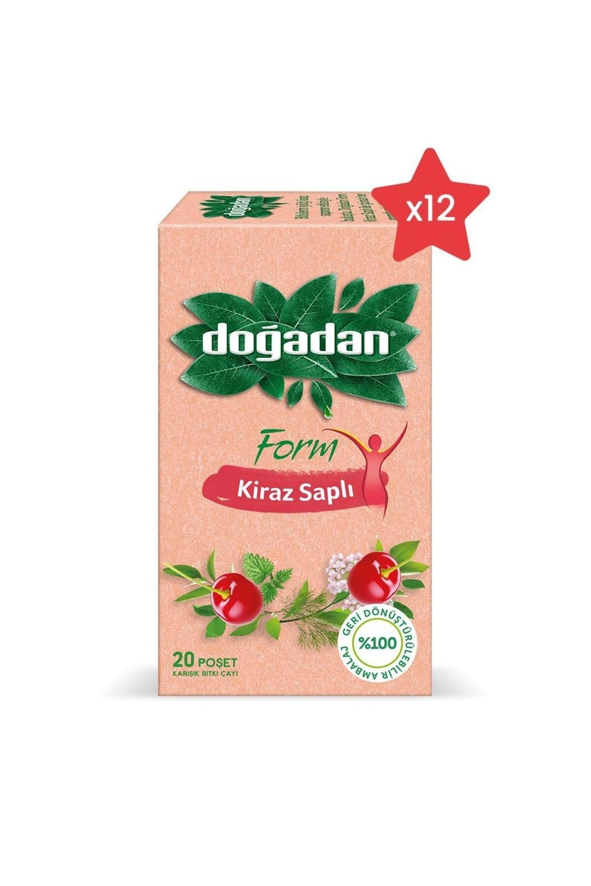 Form Çay Kiraz Saplı 12 X