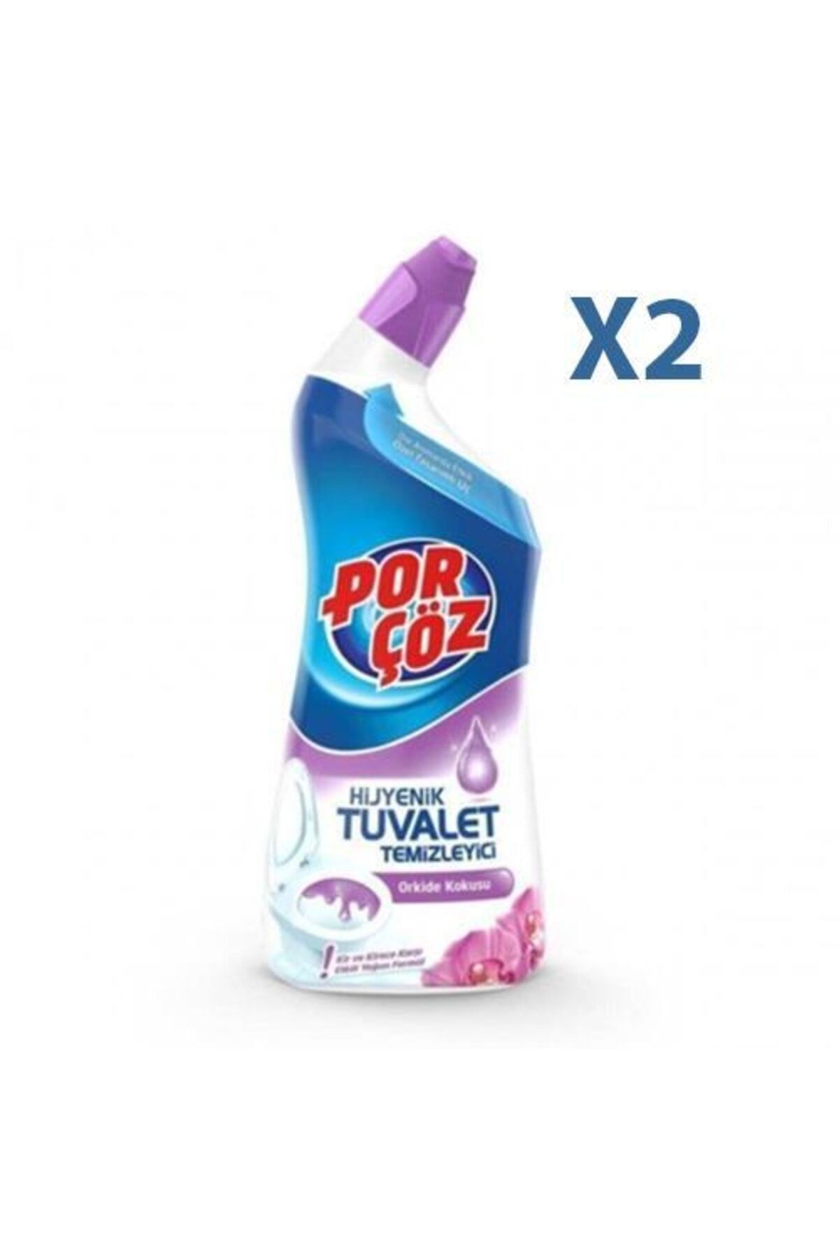 Hijyenik Tuvalet Temizleyici Jel Orkide Kokulu 750 Ml X 2