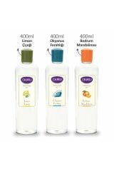 Kolonya Gurme Set Okyanus, Limon, Mandalina 3x400ml