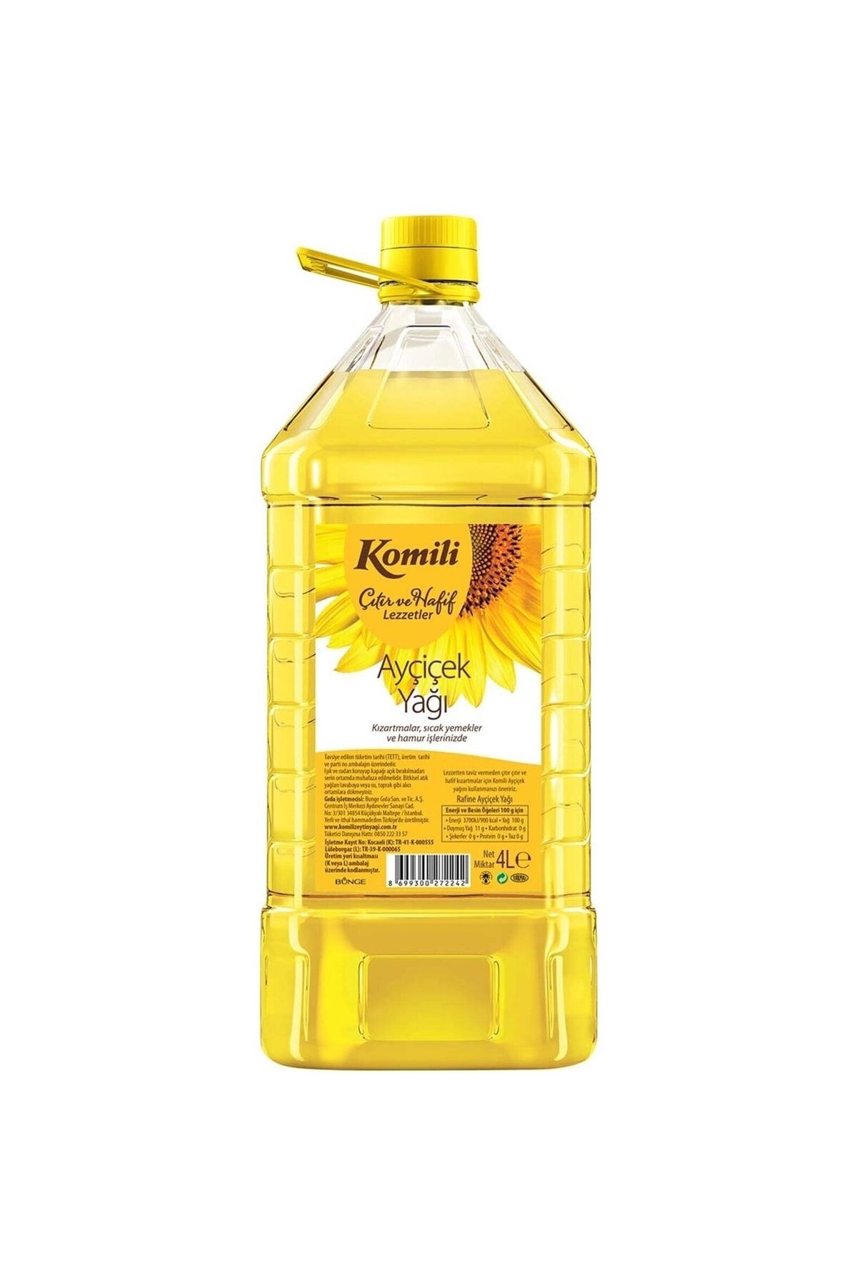 Ayçiçek Yağı Pet 4 Lt